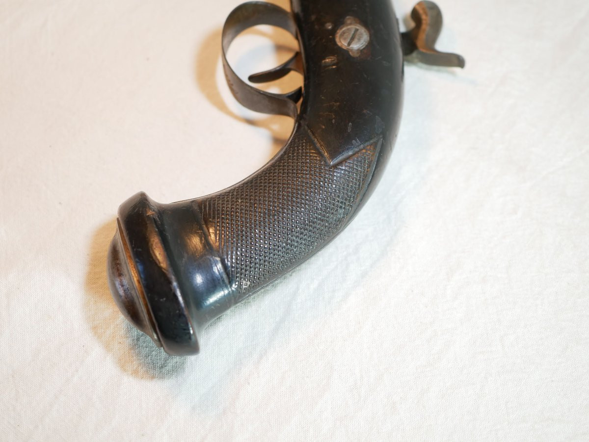 Pistolet d'Officier percussion calibre 14 mm fabrication de Liège 1830 - XIX LIS26PIS001-photo-7
