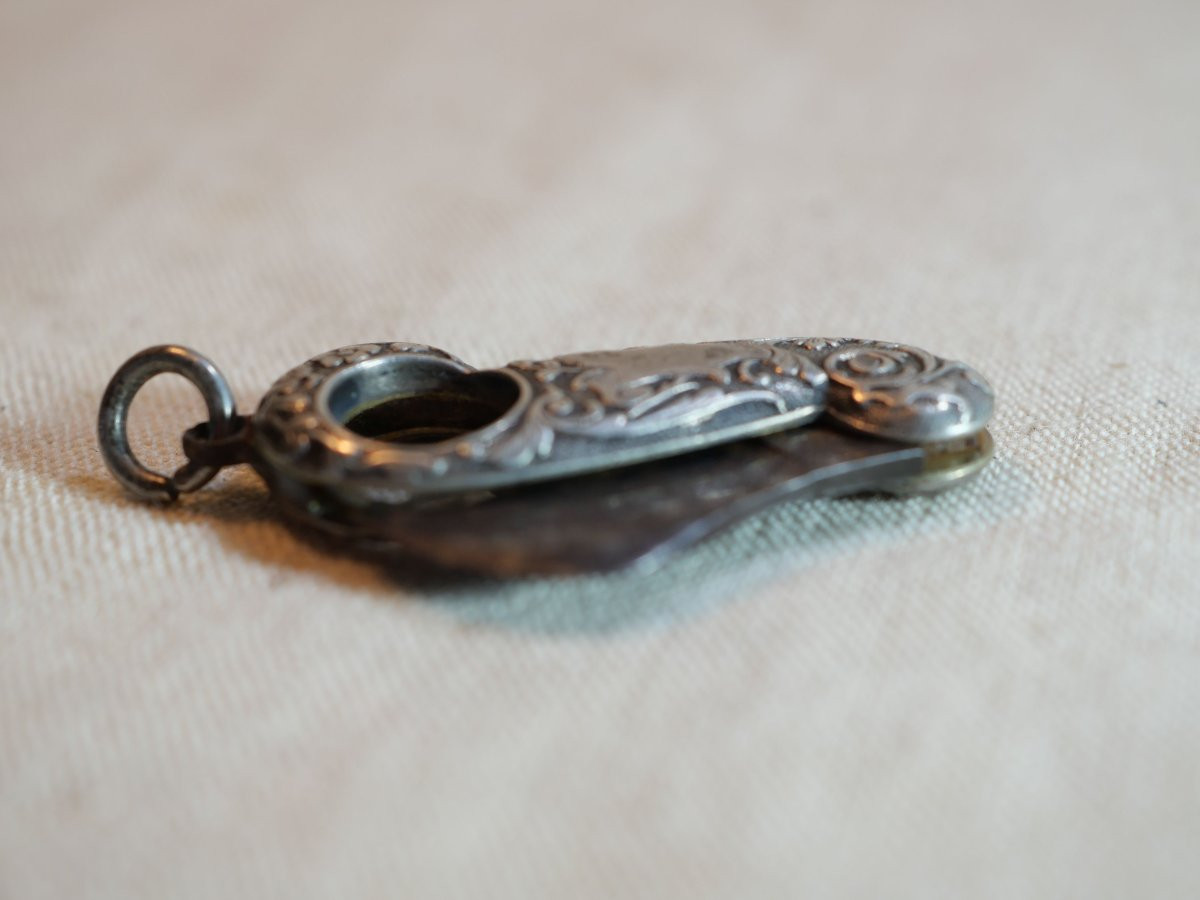 Coupe-cigare en argent et acier - Art Nouveau – XIXe siècle - SCH24CIG001-photo-2