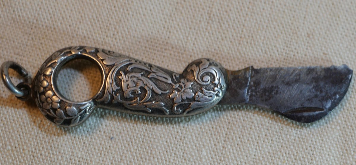Coupe-cigare en argent et acier - Art Nouveau – XIXe siècle - SCH24CIG001-photo-4
