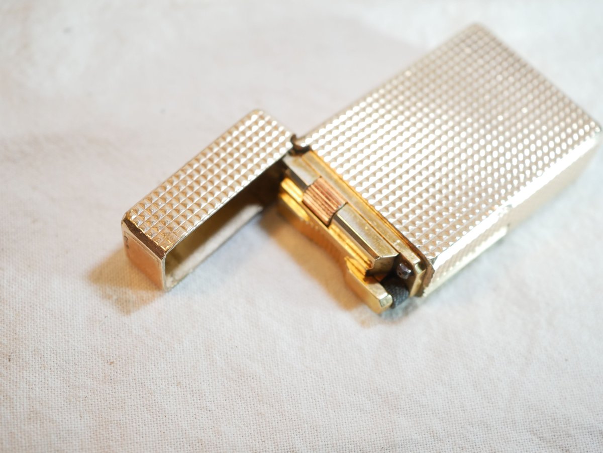 Briquet S.T. Dupont PARIS plaqué or 20 microns -photo-7