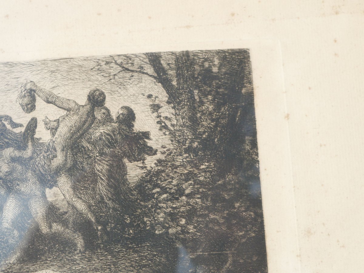 Framed Lithograph XIX La Mort d'Orphée Feyen Perrin May25lit001-photo-2
