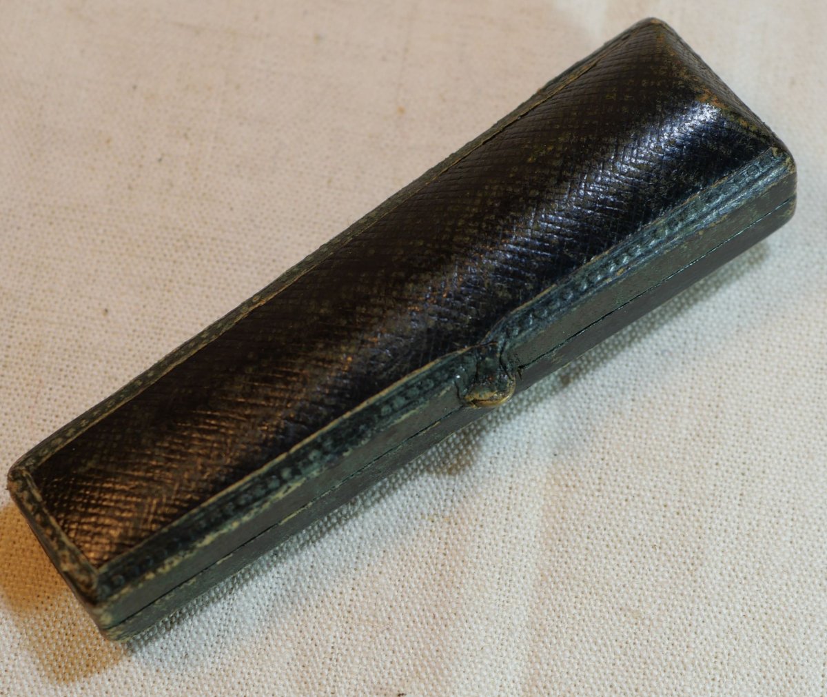 Cigarette Lighter, Amber, 750 Thousandths Gold Tip + 19th Century Case Ssl24fum002-photo-8