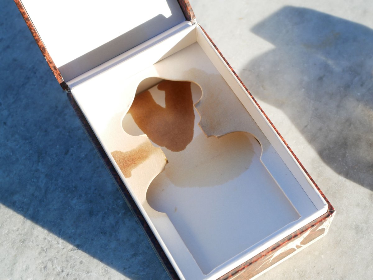 Guerlain l'Heure Bleue Perfume Bottle In Box, Cap Blocked, Leak In Box Lis26gue001-photo-8