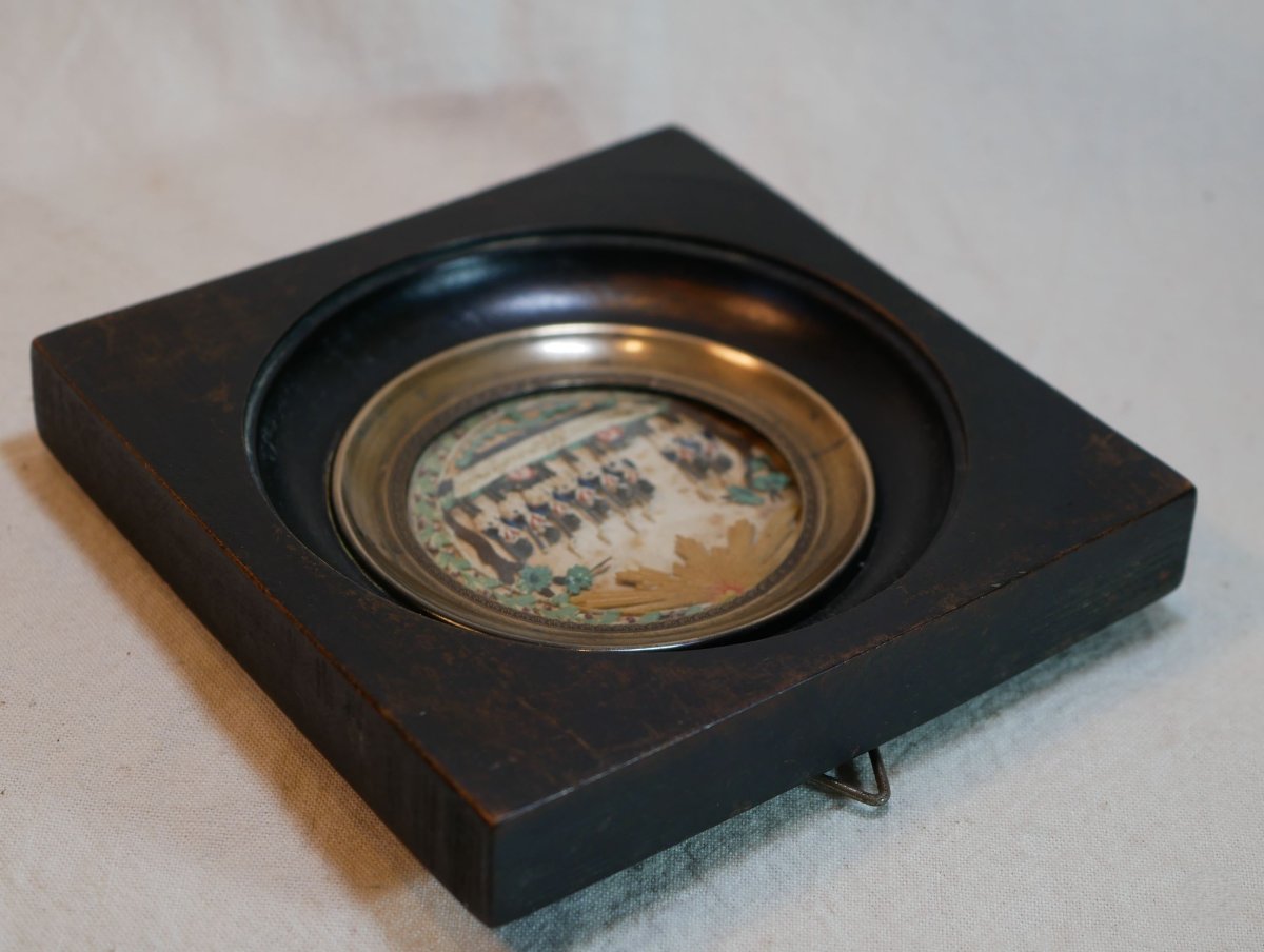 Miniature Medallion Featuring Soldiers Of The Paperolle National Guard, 1789, Sdb25por002-photo-8