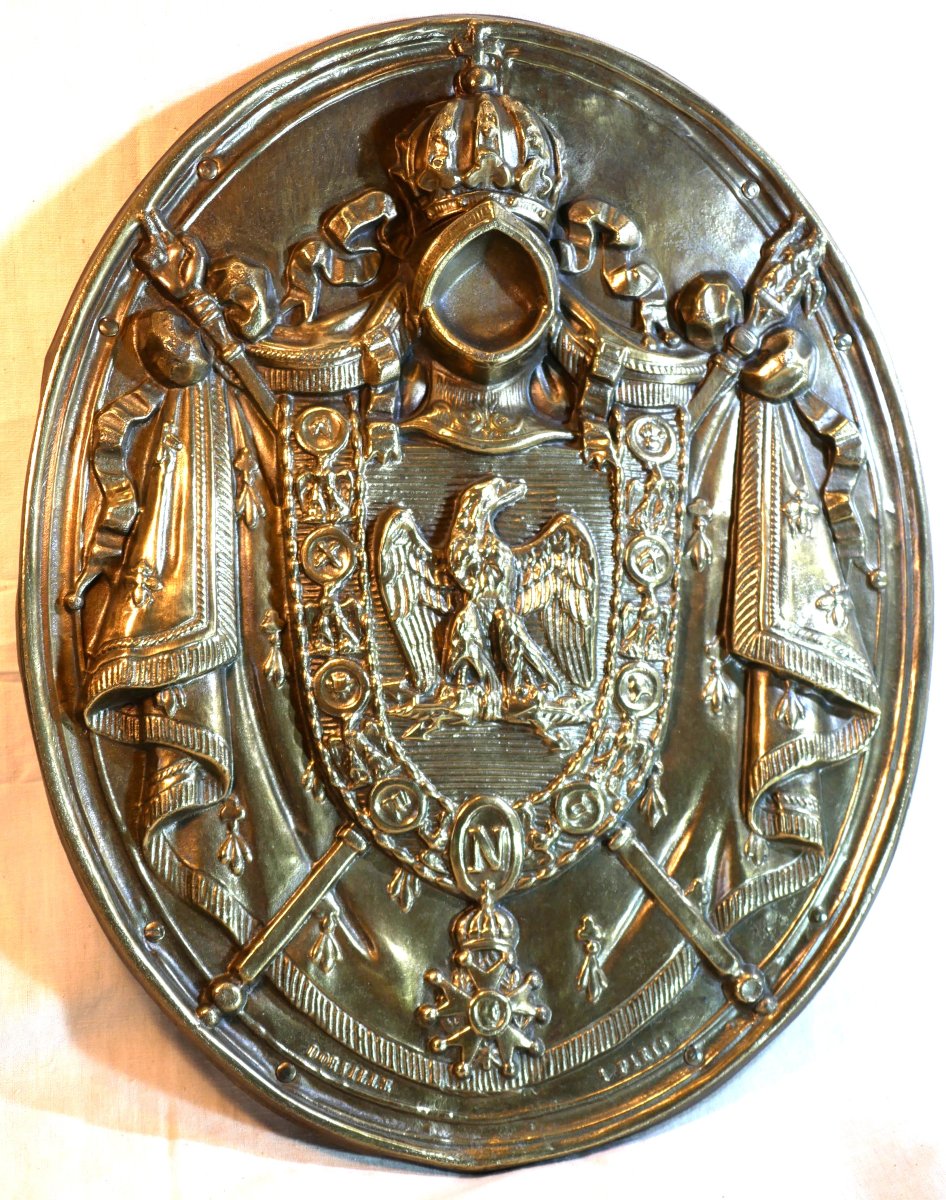 Plaque d’officier ministériel notaire ... époque XIXe Second Empire MOM26PLA001