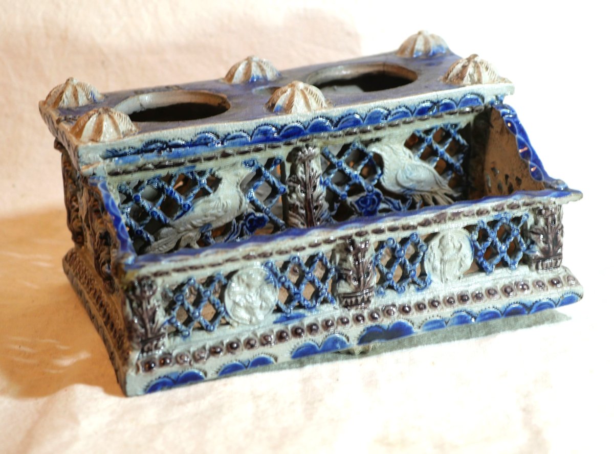 German Friedrich Soennecken Tiered Inkstand And Writing Desk, 19th Century  Bou25enc001-photo-2
