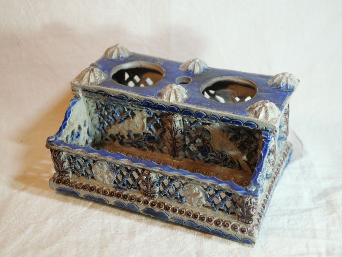 German Friedrich Soennecken Tiered Inkstand And Writing Desk, 19th Century  Bou25enc001-photo-1