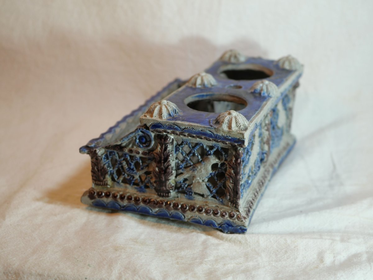 German Friedrich Soennecken Tiered Inkstand And Writing Desk, 19th Century  Bou25enc001-photo-3