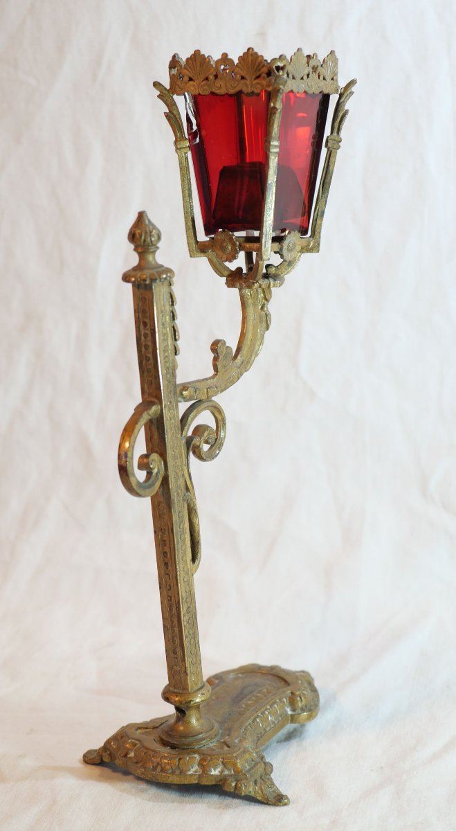 Curiosa / Maisons closes  Petit lampadaire-lanterne Belle Époque  — XIXe siècle LIS25LTR001-photo-1