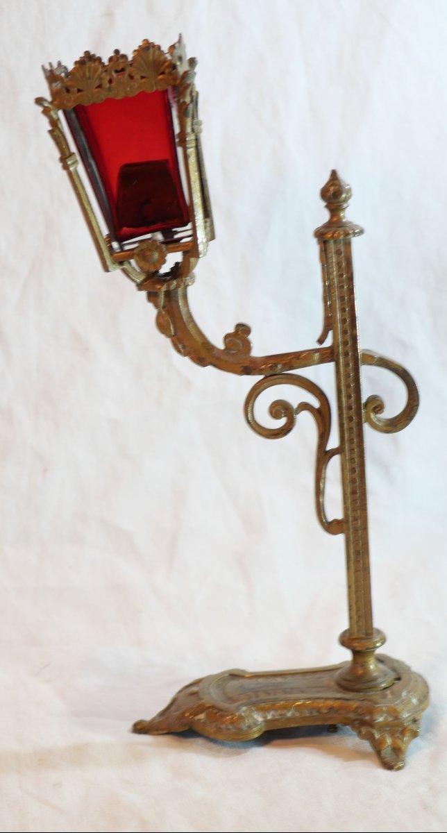 Curiosa / Maisons closes  Petit lampadaire-lanterne Belle Époque  — XIXe siècle LIS25LTR001
