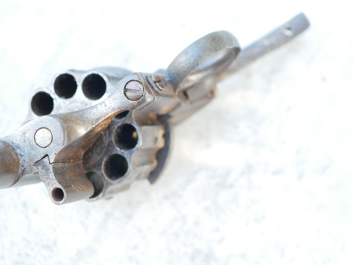 PARTIE énorme revolver Lefaucheux triple action 10 coups calibre 12 mm broche LIS25REV001-photo-4