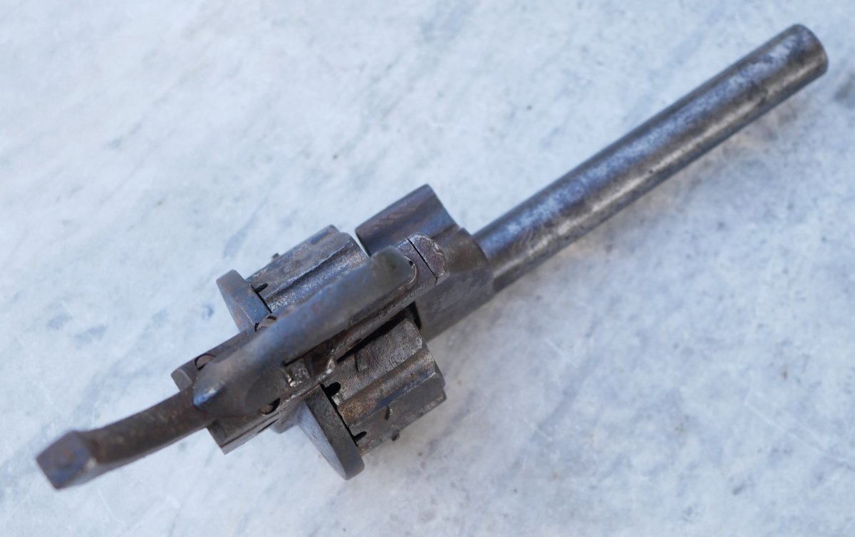 PARTIE énorme revolver Lefaucheux triple action 10 coups calibre 12 mm broche LIS25REV001-photo-3