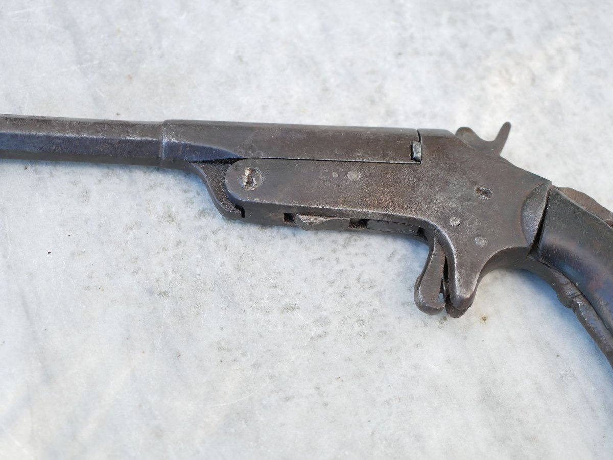 Single-shot Parlor Pistol – 5 Mm Rimfire Caliber – 19th Century – Needs Restoration Am-photo-1