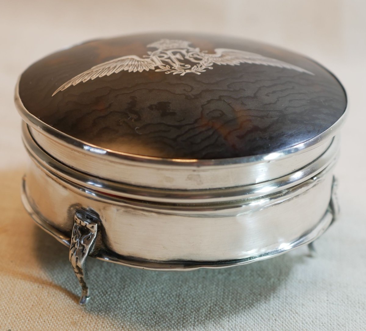 Silver Box Bearing The Royal Flying Corps (rfc) Emblem, World War I Ssl26rfc001-photo-3