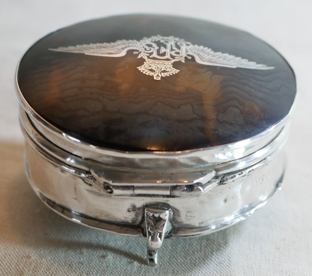 Silver Box Bearing The Royal Flying Corps (rfc) Emblem, World War I Ssl26rfc001-photo-3