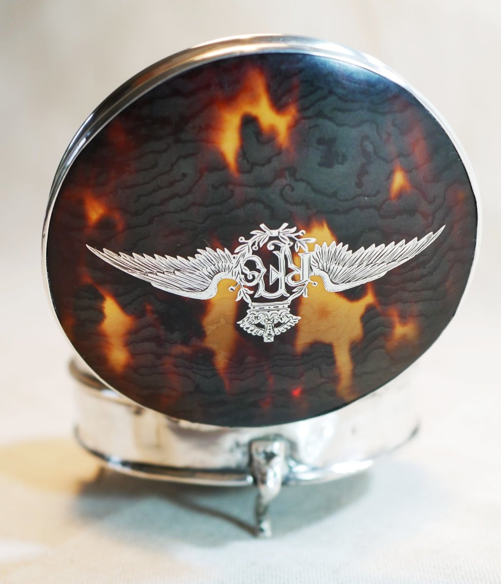 Silver Box Bearing The Royal Flying Corps (rfc) Emblem, World War I Ssl26rfc001-photo-4