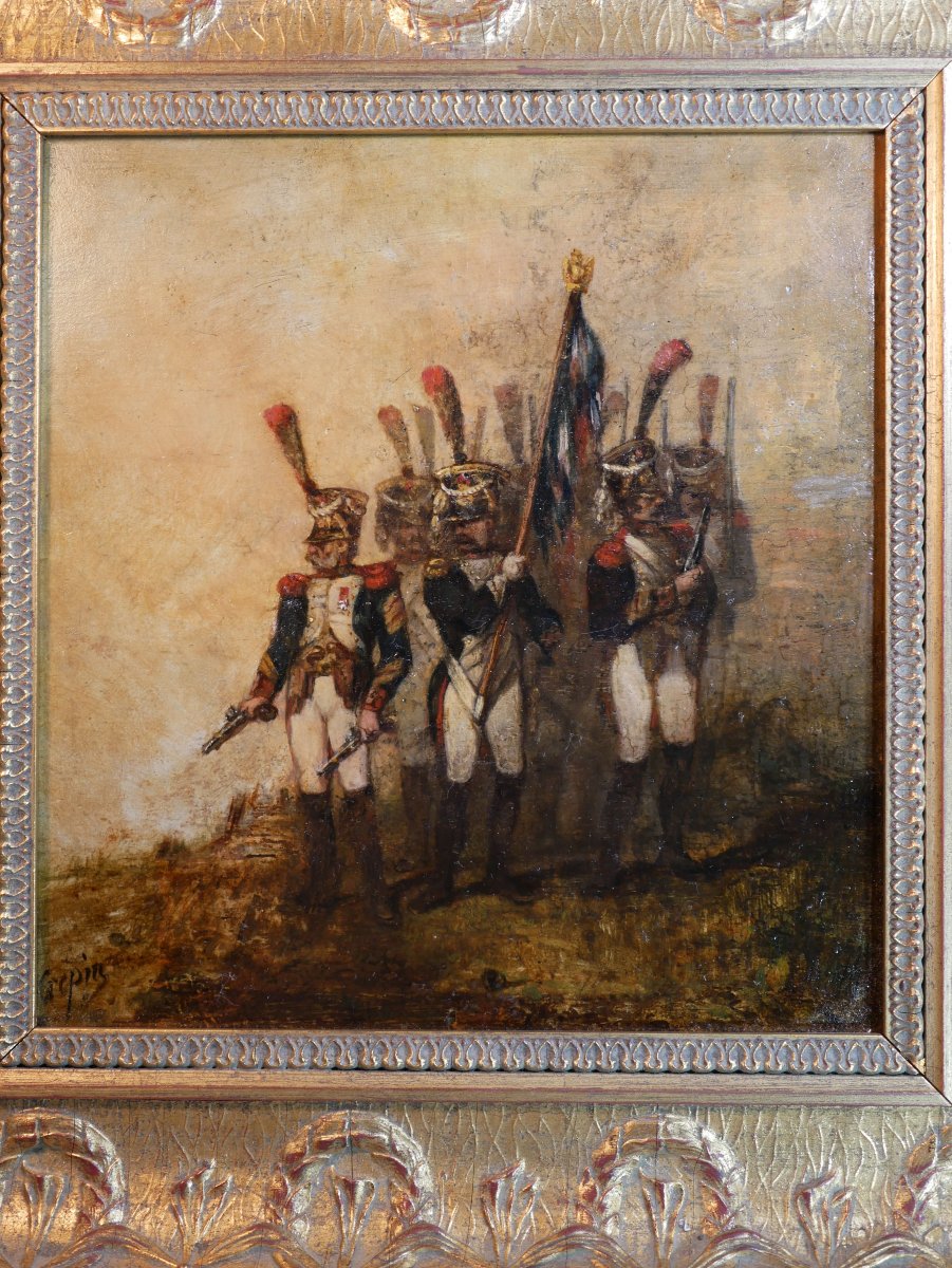 Louis-philippe Crépin D’orléans (1772–1851), First Empire Guard Infantry, Defending The Flag-photo-7