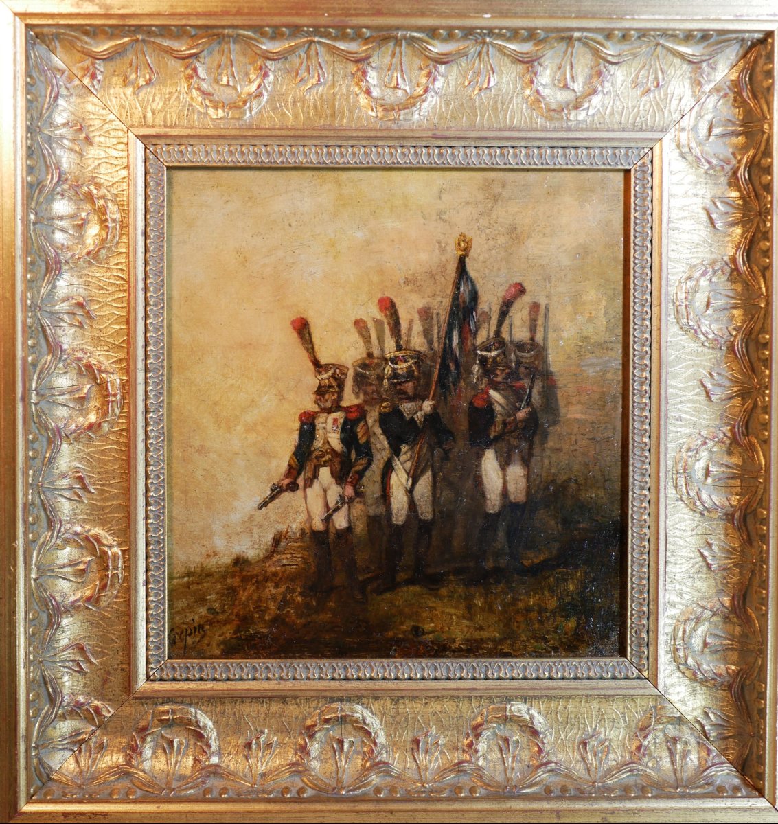 Louis-philippe Crépin D’orléans (1772–1851), First Empire Guard Infantry, Defending The Flag