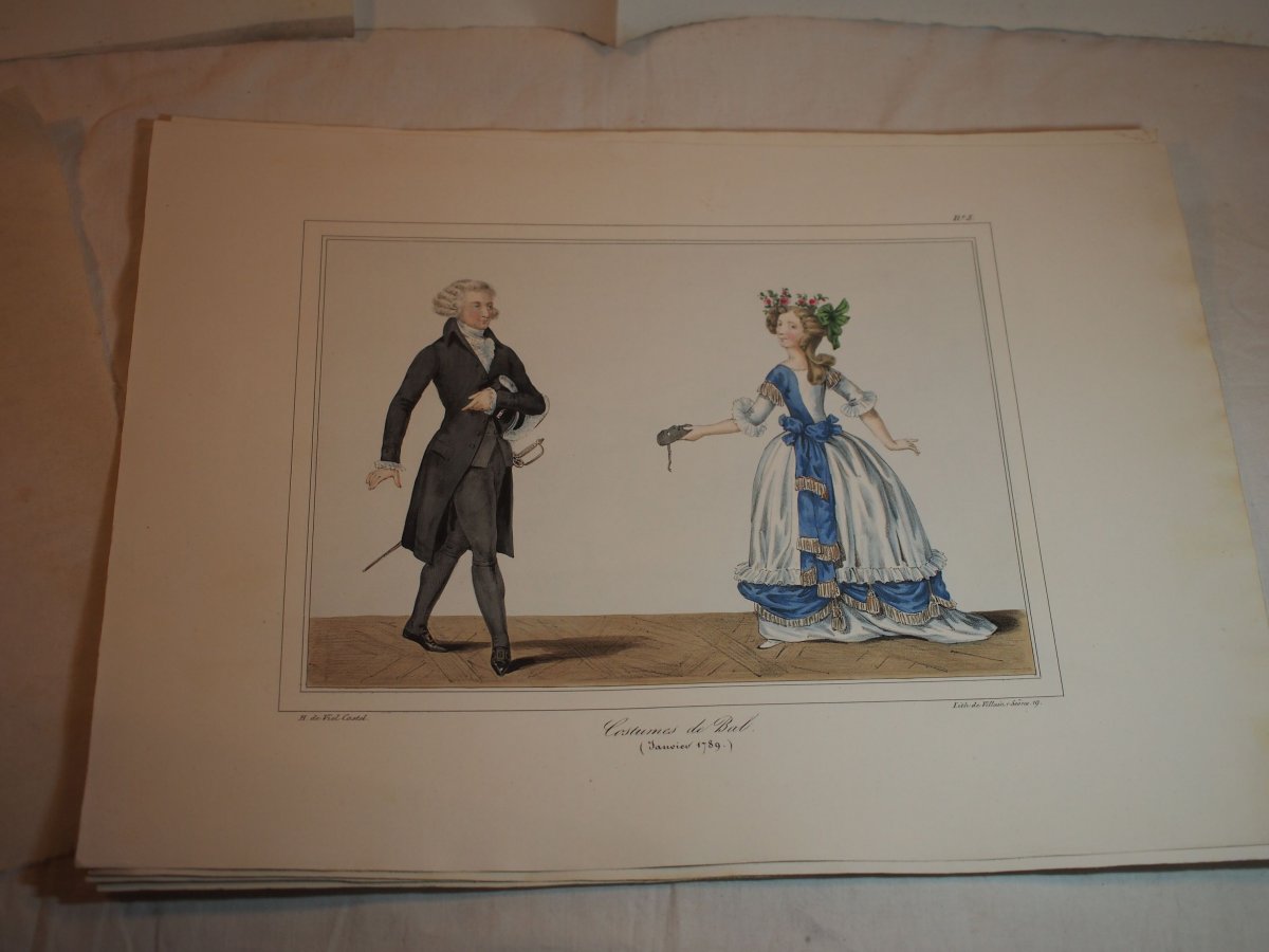 Lithographs In Horace Color Of Salviac De Viel Castel (1802-1864) - Delivery 1 From 1844-photo-3