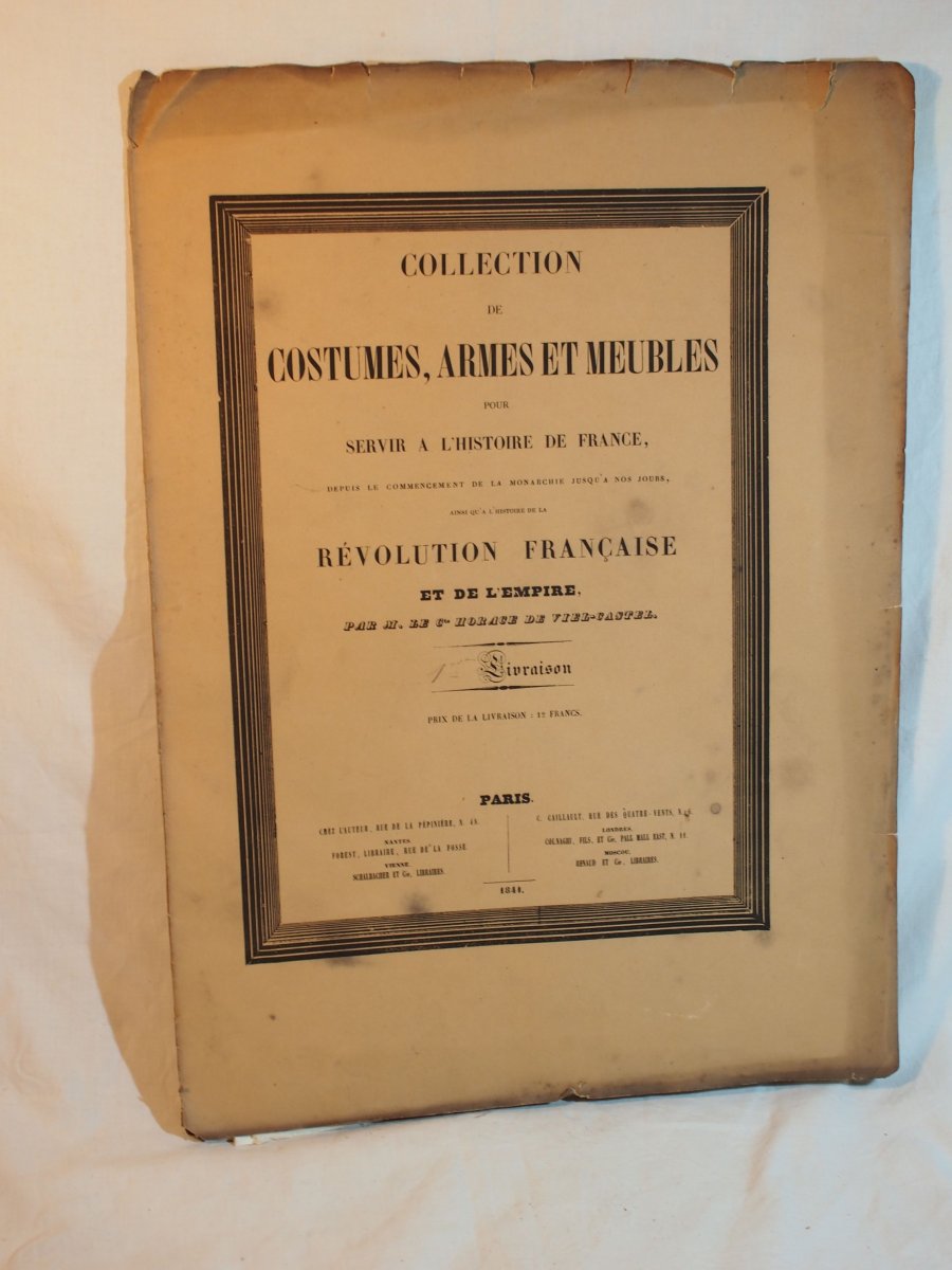 Lithogravures En Couleur Horace De Salviac De Viel Castel (1802-1864) - Livraison 1 De 1844-photo-1