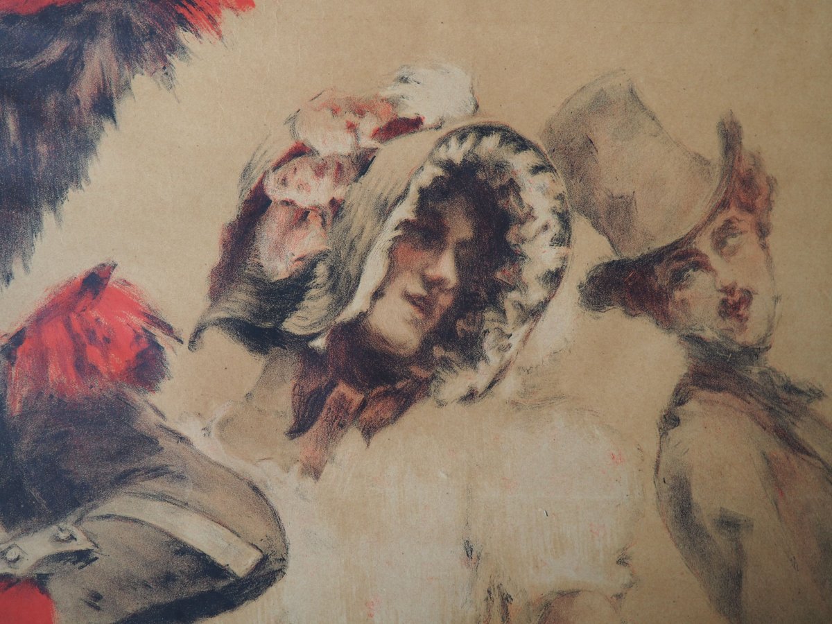 Maurice Neumont - Affiche Lithographiée Couleur  - Le Grenadier Et l'Enfant - 1904-photo-7