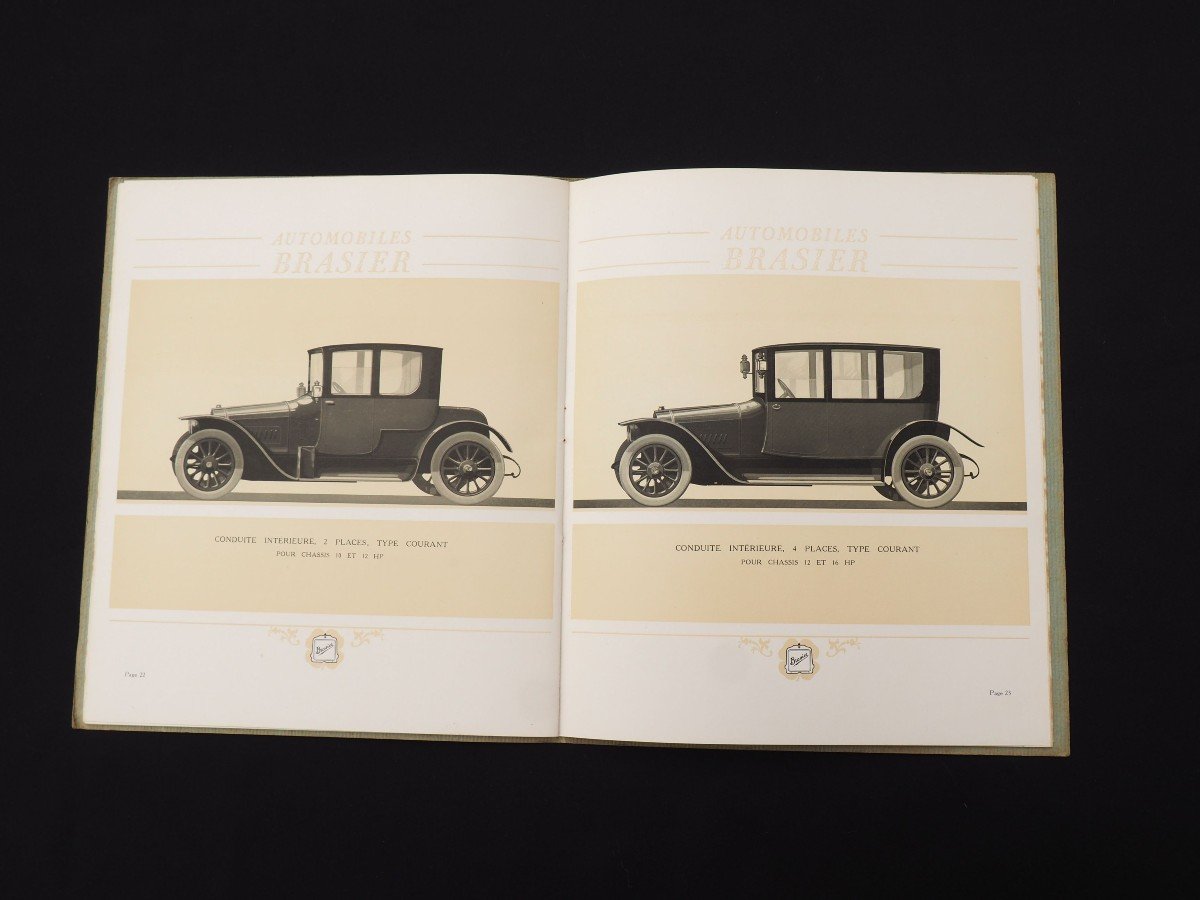 Advertising Catalog Booklet - Automobiles Brasier From 1914-photo-2