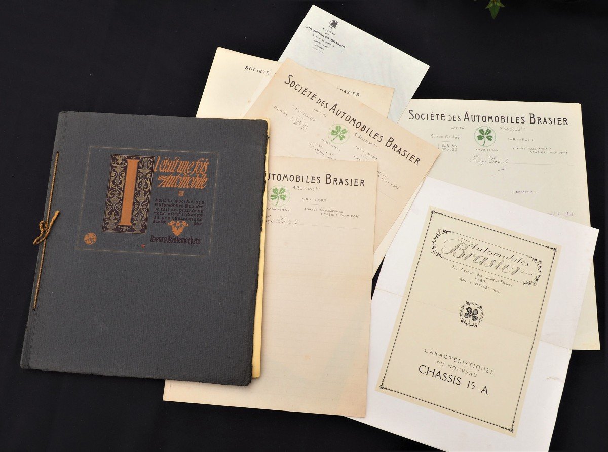 Lot Booklets, Advertising And Miscellaneous Catalogs - Automobiles Brasier From 1914