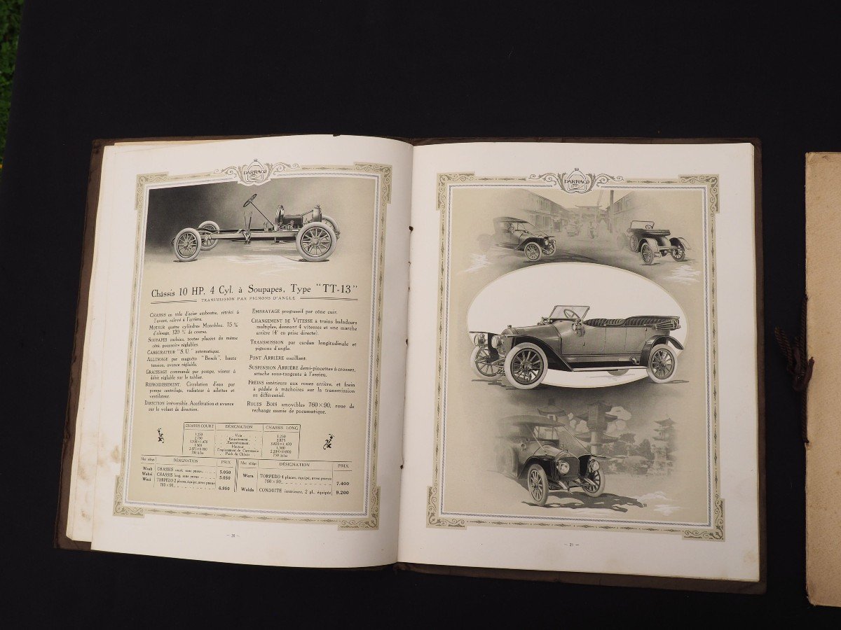 Lot Booklets Advertising Catalogs - Automobiles Darracq From 1919-photo-1