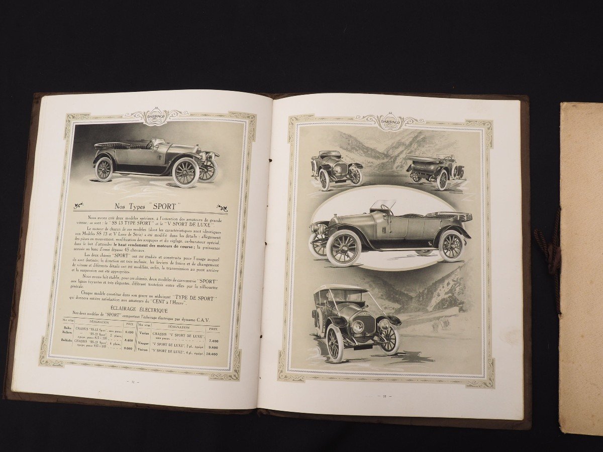 Lot Livrets Catalogues Publicitaires - Automobiles Darracq De 1919-photo-5