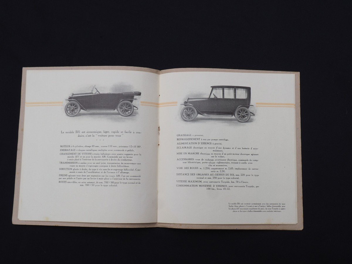Livret Catalogue Publicitaire - Automobiles Fiat - époque première guerre mondiale 1914-1918-photo-4