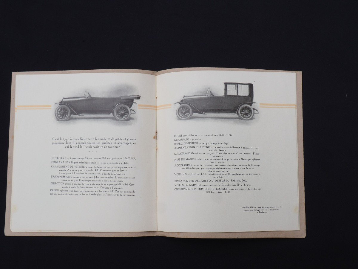 Livret Catalogue Publicitaire - Automobiles Fiat - époque première guerre mondiale 1914-1918-photo-6