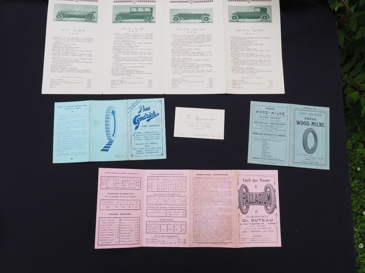Car Advertising Catalogs Booklets Rolland Pilain Goodrich Wood Milne Palladium-photo-4