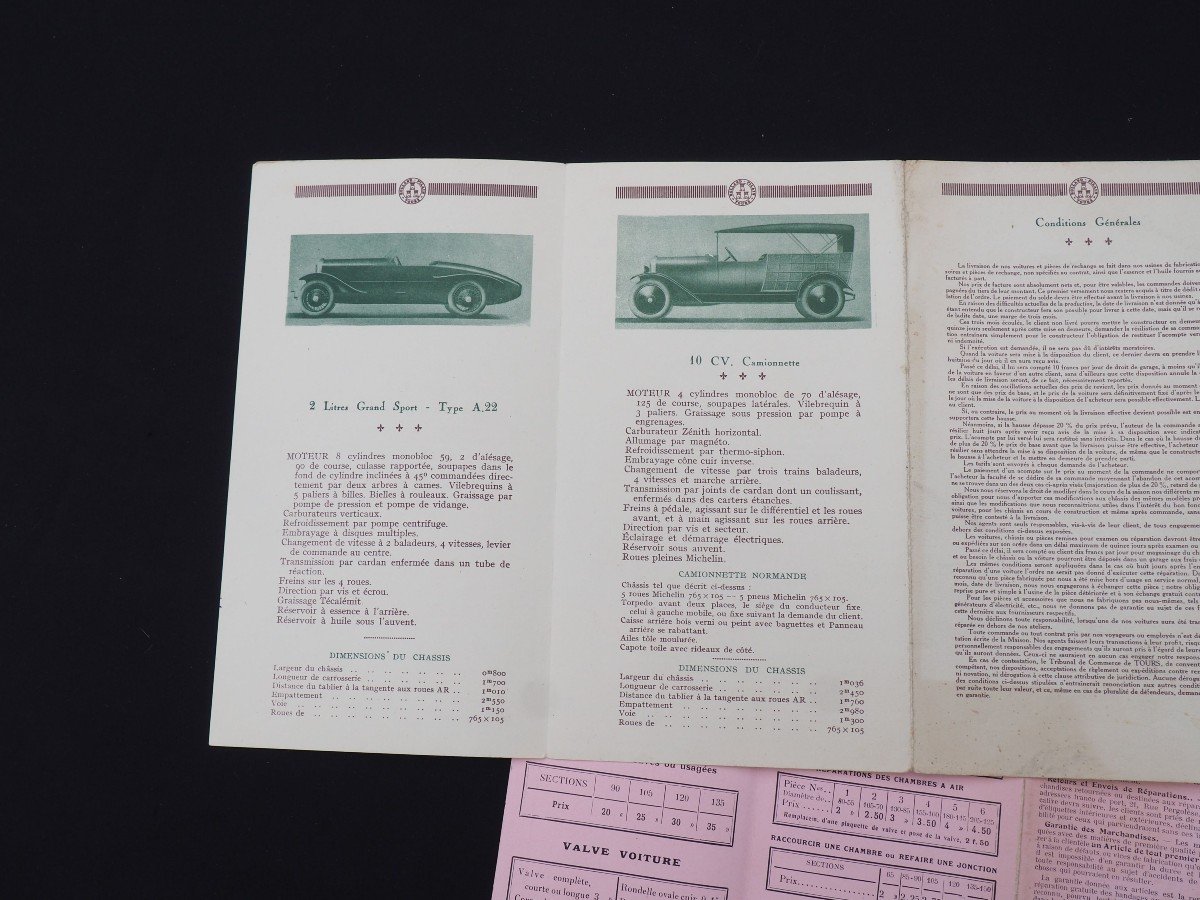 Livrets Catalogues Publicitaires Automobiles Rolland Pilain Goodrich Wood Milne Palladium-photo-4