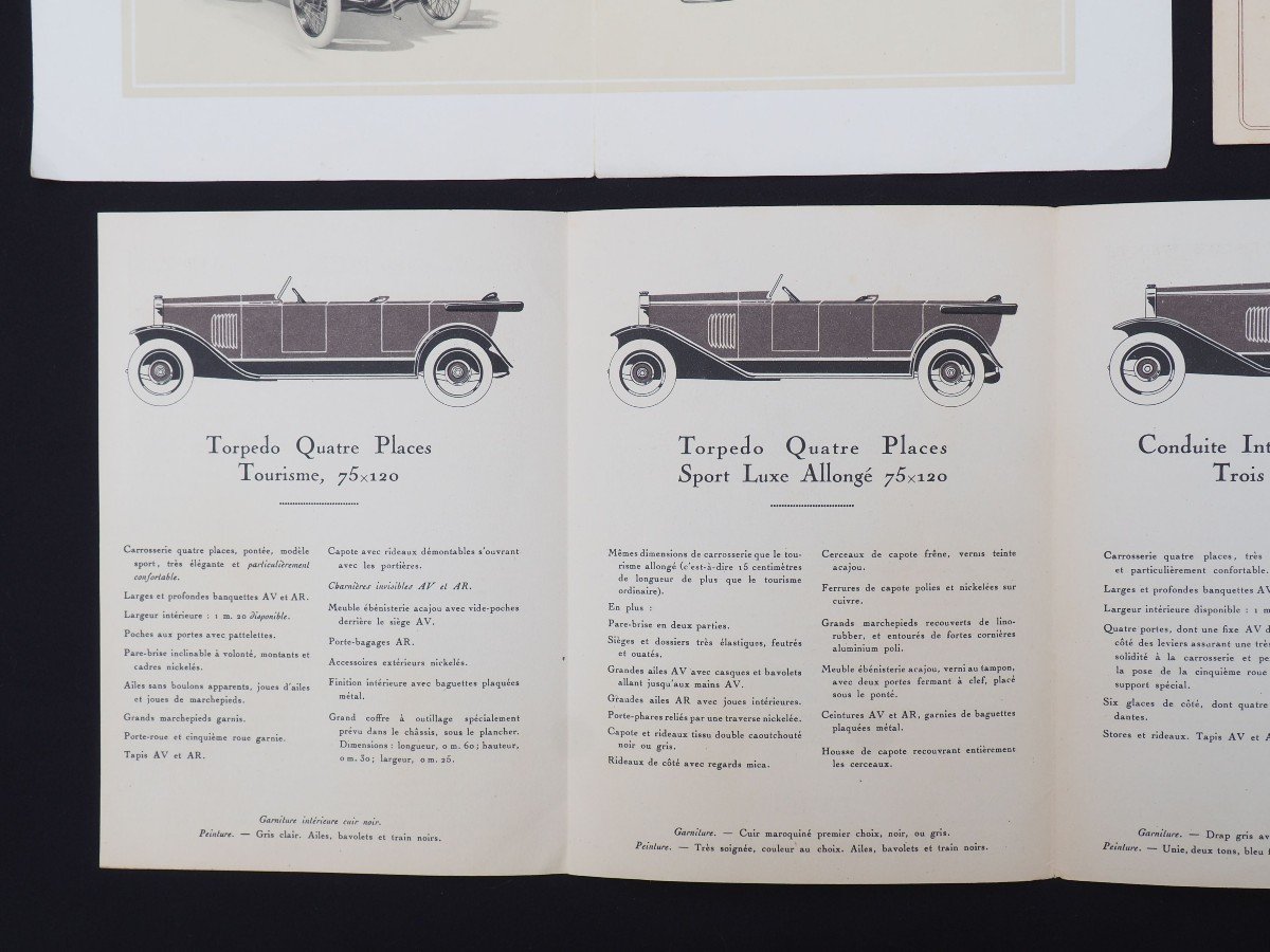 Berliet - Unic - Zedel Advertising Plates From The First World War Period-photo-1