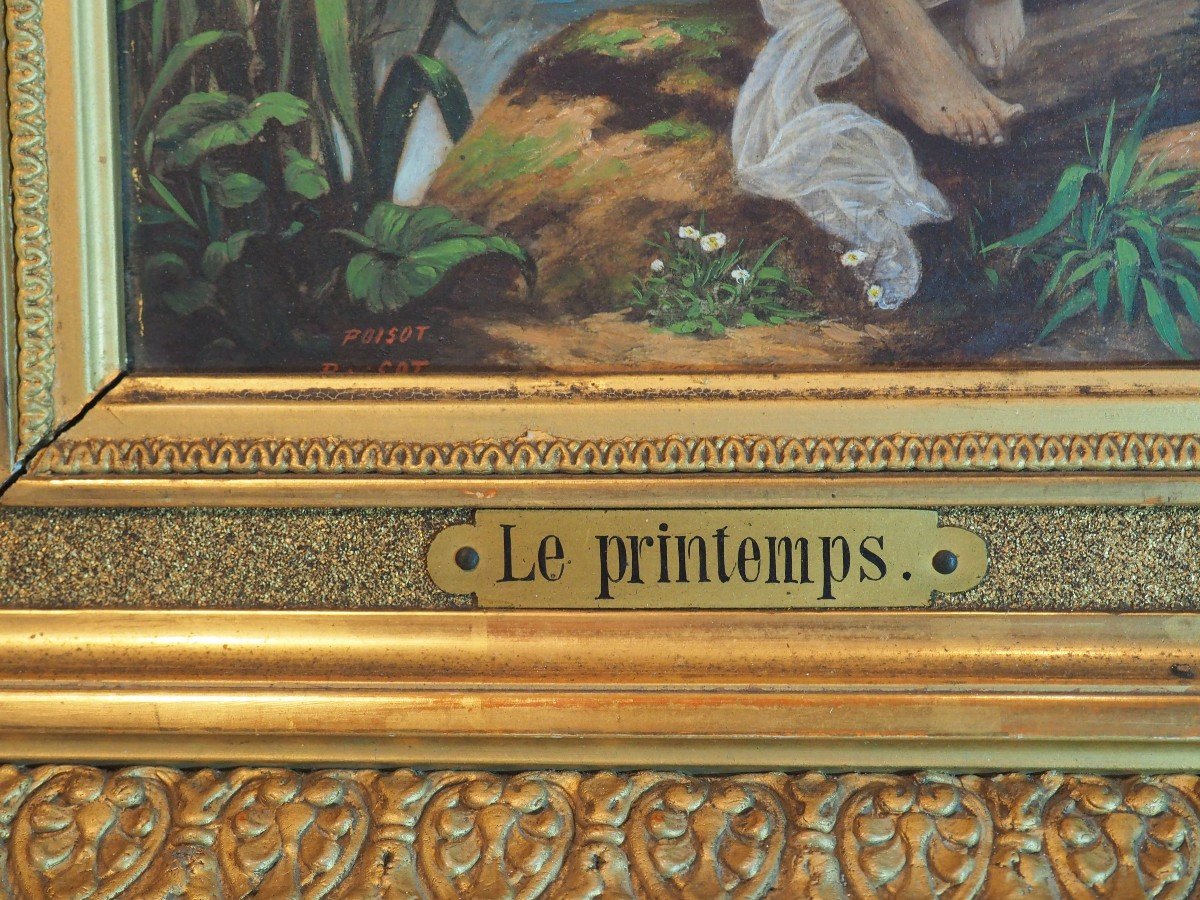 Jean-Baptiste POISOT  Le printemps  et Le premier pas - photolithogravures réhaussées -photo-4