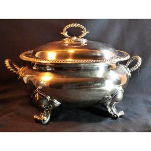 British Silver Metal Tureen Elkington & Co XIX