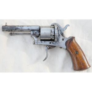 Le Parisien Revolver - Lefaucheux Type Caliber 7 Mm Free Sale Category D Functional