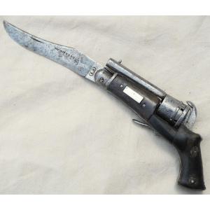 Revolver Knife - Folding Knife Manufacturer Sb Caliber 5mm Pin - XIXth - Cab24cop002