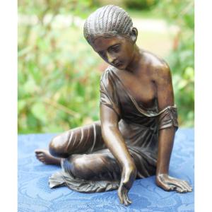 Statuette en bronze LA JOUEUSE D'OSSELETS Pradier XIX - BEA25BRO001