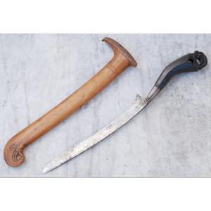 Traditional Southeast Asian Knife: Golok, Parang, Kris, Hulu Puntung, 19th Century Scn25dag003