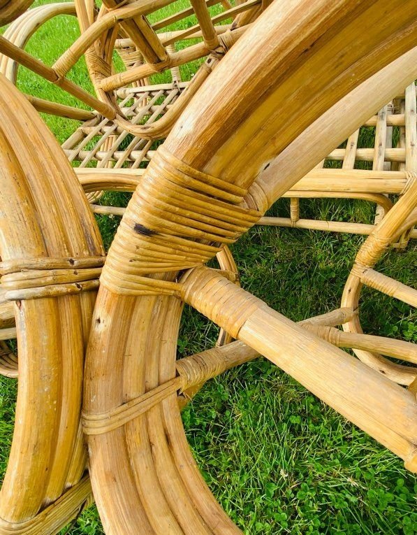 Rare Vintage Rattan Living Room Set By Paul Frankl, 1950s/60s-photo-5