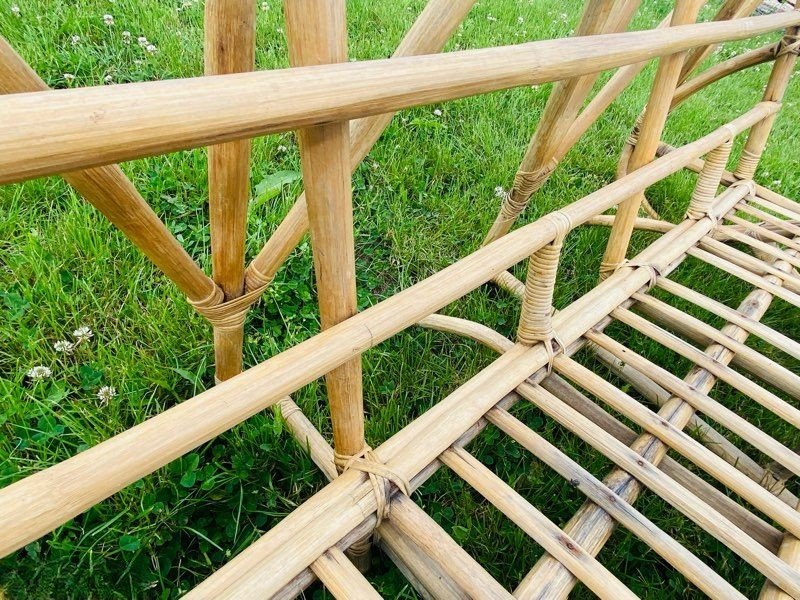 Rare Vintage Rattan Living Room Set By Paul Frankl, 1950s/60s-photo-6