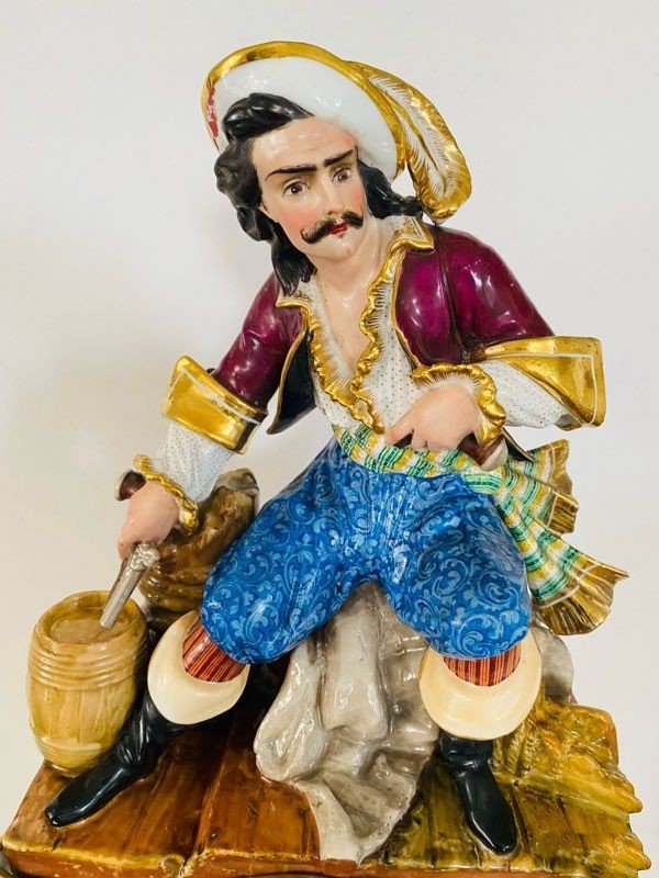 Superbe grande pendule porcelaine XIXeme dlg Jacob PETIT-photo-2