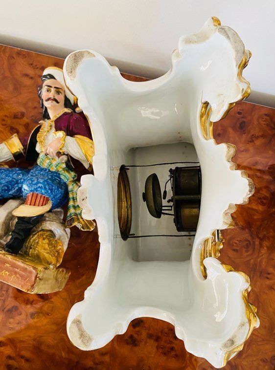 Superbe grande pendule porcelaine XIXeme dlg Jacob PETIT-photo-5