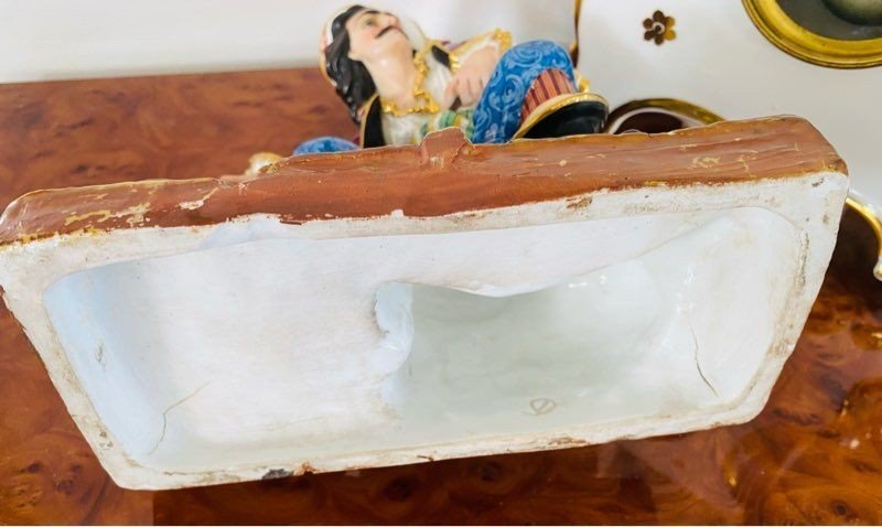 Superbe grande pendule porcelaine XIXeme dlg Jacob PETIT-photo-7