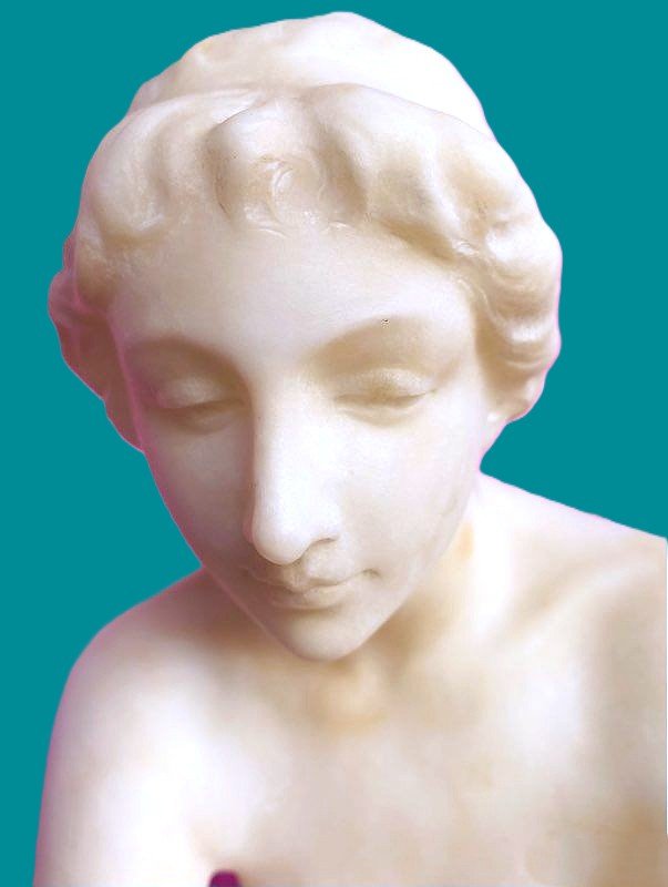 Sculpture Art Nouveau signée PUGI-photo-2