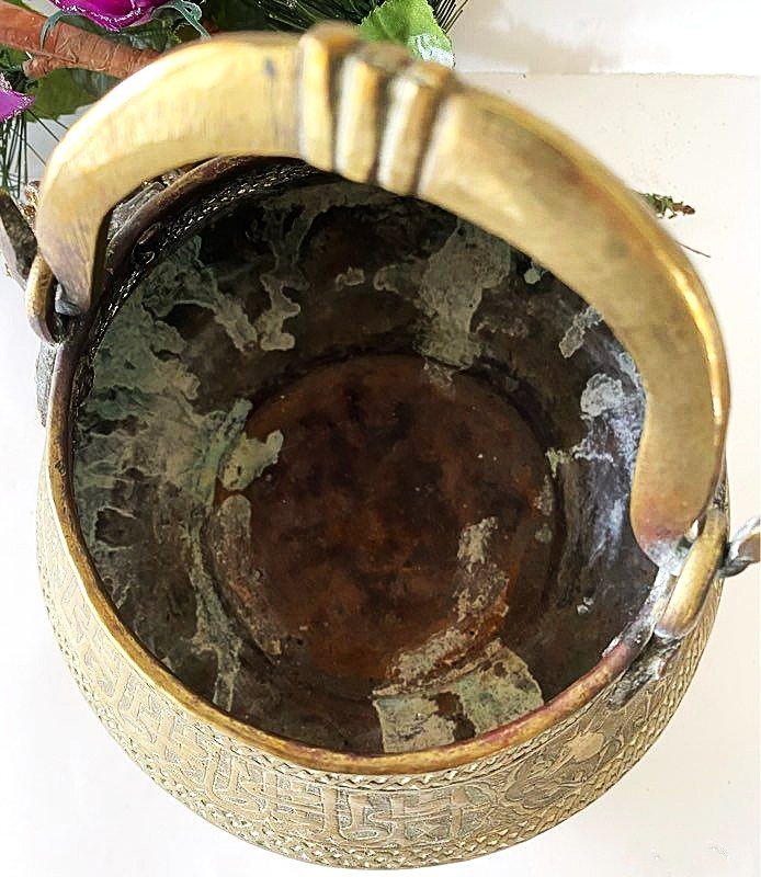 Ancient Mamluk Persian Orientalist Basin, 19th Century-photo-4