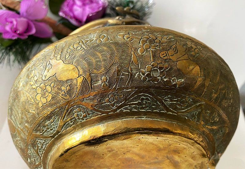 Ancient Mamluk Persian Orientalist Basin, 19th Century-photo-4