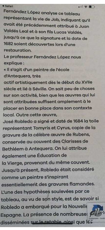 Tableau 17ème José Robledo école Espagnole d’Antequera et Séville -photo-7