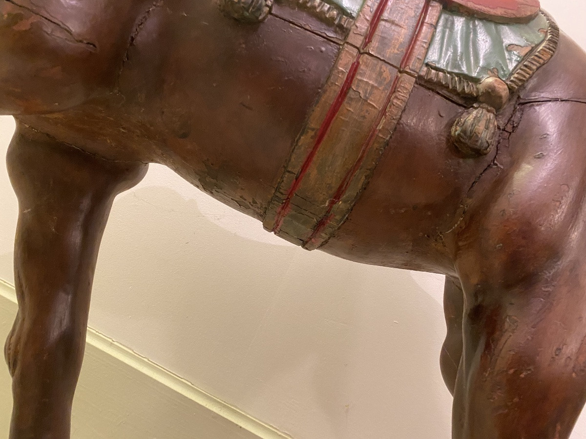 Antique Wooden Carousel Figure, 1900-1920-photo-7
